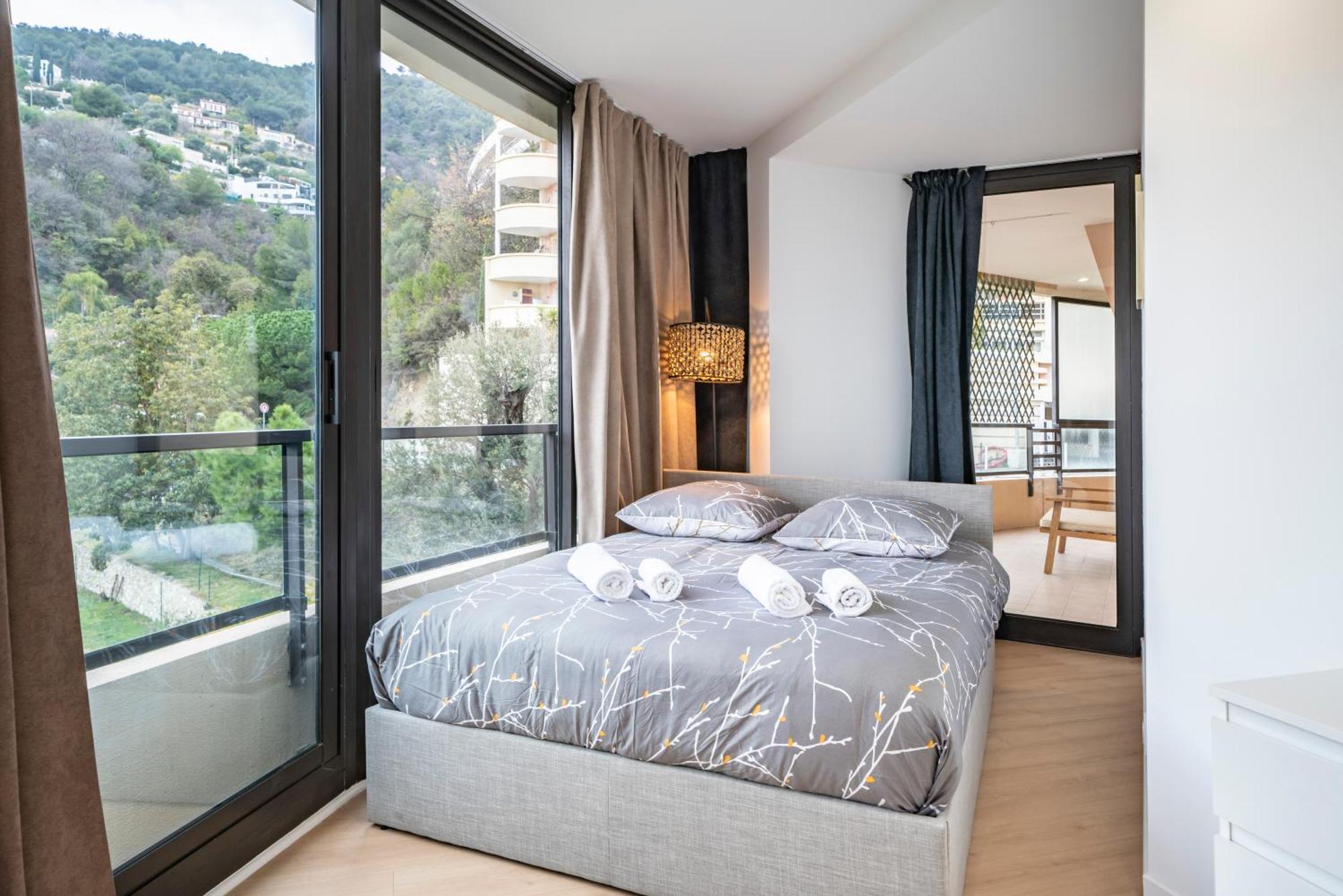 Appartement 5mn Monaco - Vue mer - Parking - Piscine - BB à Beausoleil Extérieur photo